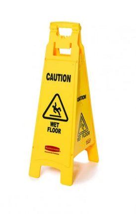 Rubbermaid Floor Sign "Caution Wet Floor" 4 sided
