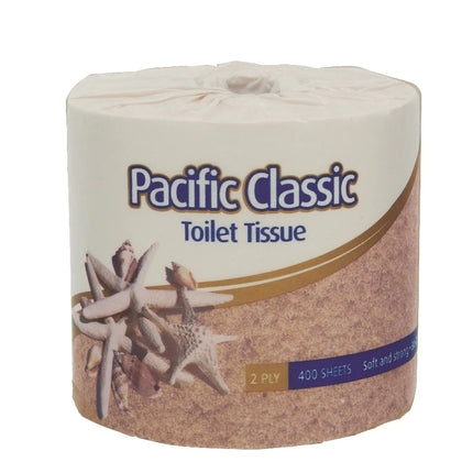 Pacific Classic 2-Ply Toilet Tissue - 400 Sheets/roll, Carton of 48 Rolls