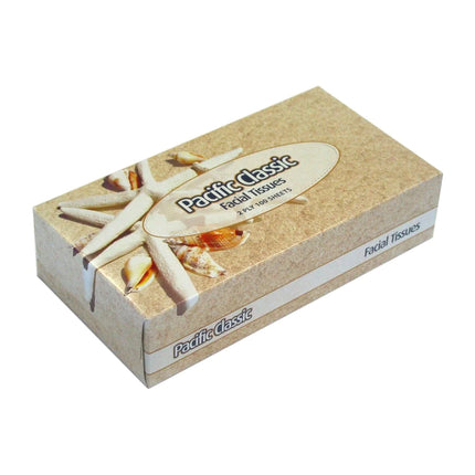 Pacific Classic 2-Ply Facial Tissues - 100 Tissues/Pack, Carton of 48