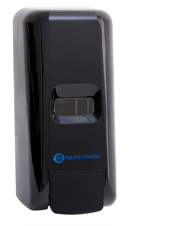 Pacific Hygiene 1L Soap & Sanitiser Dispenser - White, Black