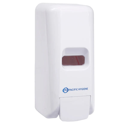 Pacific Hygiene 1L Soap & Sanitiser Dispenser - White, Black