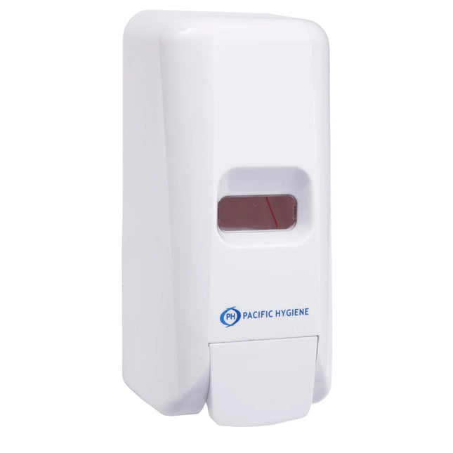 Pacific Hygiene 1L Soap & Sanitiser Dispenser - White, Black