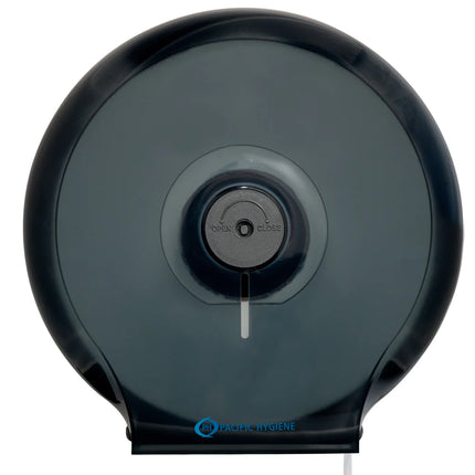 Pacific Hygiene Single Jumbo Toilet Roll Dispenser - White, Black