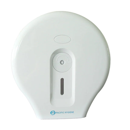 Pacific Hygiene Single Jumbo Toilet Roll Dispenser - White, Black