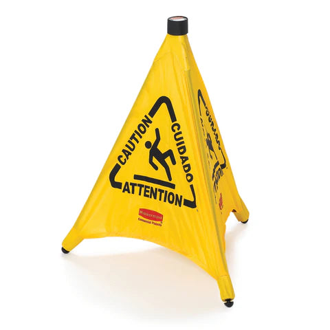 Rubbermaid Pop-Up Safety Cone, Multi-Lingual