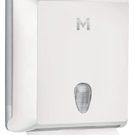 Regular Slimfold Dispenser, 450 Sheet Capacity - White, Silver, Black