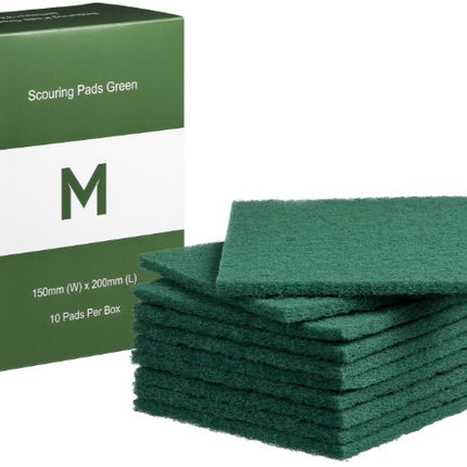 Regular Scouring Pads - Green, Blue, Red, Black, White, Carton of 80