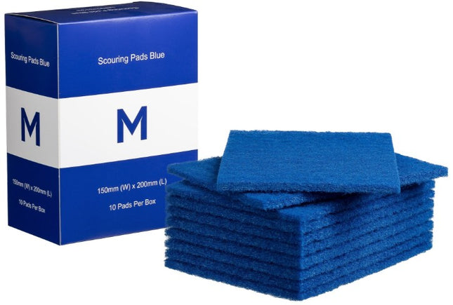 Regular Scouring Pads - Green, Blue, Red, Black, White, Carton of 80