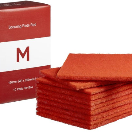 Regular Scouring Pads - Green, Blue, Red, Black, White, Carton of 80