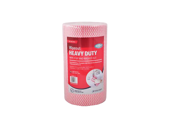 Sorb-X Wipeout Heavy Duty Roll, Green, Red, Blue, Yellow
