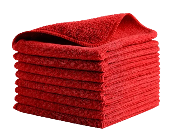 Rubbermaid HYGEN R-40 Economy Microfiber Cloth - Green, Red, Blue, Yellow, Pack of 24 units
