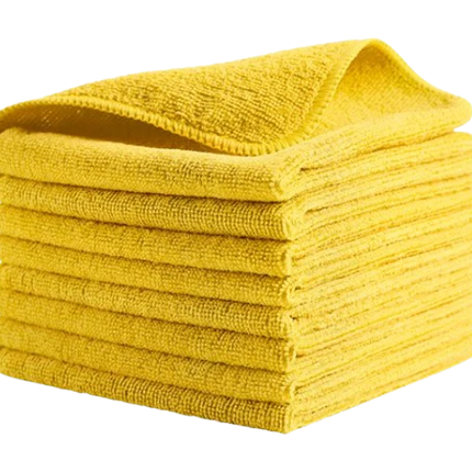 Rubbermaid HYGEN R-40 Economy Microfiber Cloth - Green, Red, Blue, Yellow, Pack of 24 units