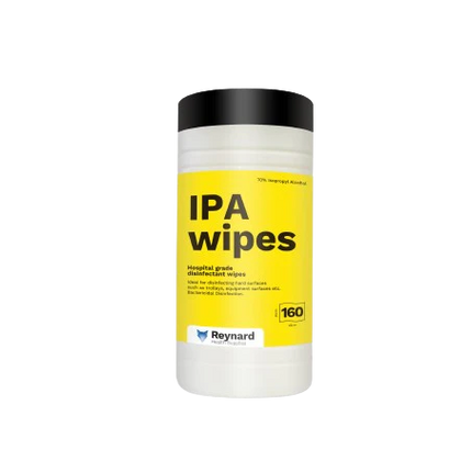 Reynard IPA Surface Disinfection Wipes - 160 Wipes/Packet, Carton of 12 Packets