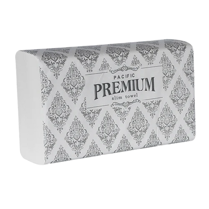 Pacific Premium Slim Towel 2 ply -150 Sheets/Pack, Carton of 12 Packs