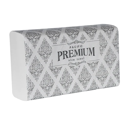 Pacific Premium Slim Towel 2 ply -150 Sheets/Pack, Carton of 12 Packs
