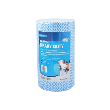Sorb-X Wipeout Heavy Duty Roll, Green, Red, Blue, Yellow