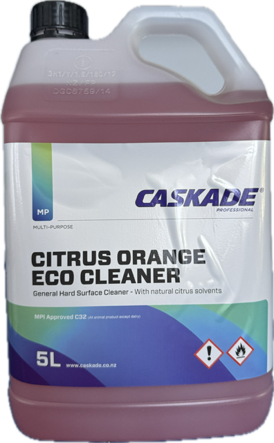 Caskade Citrus Orange Eco Cleaner 5L - Carton of 3