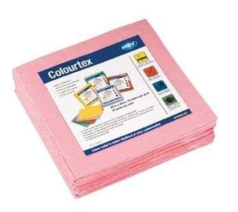 Sorb-X Colourtex Heavy Duty Wipes - 10 Wipers/Pack, Carton of 20 Packs