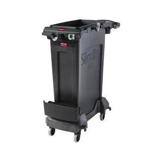 Rubbermaid SLIM JIM Single Stream Cleaning Cart Kit, Black