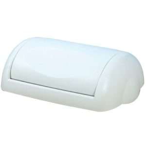 Waste Paper Bin White Swing Lid - 43L, 23L